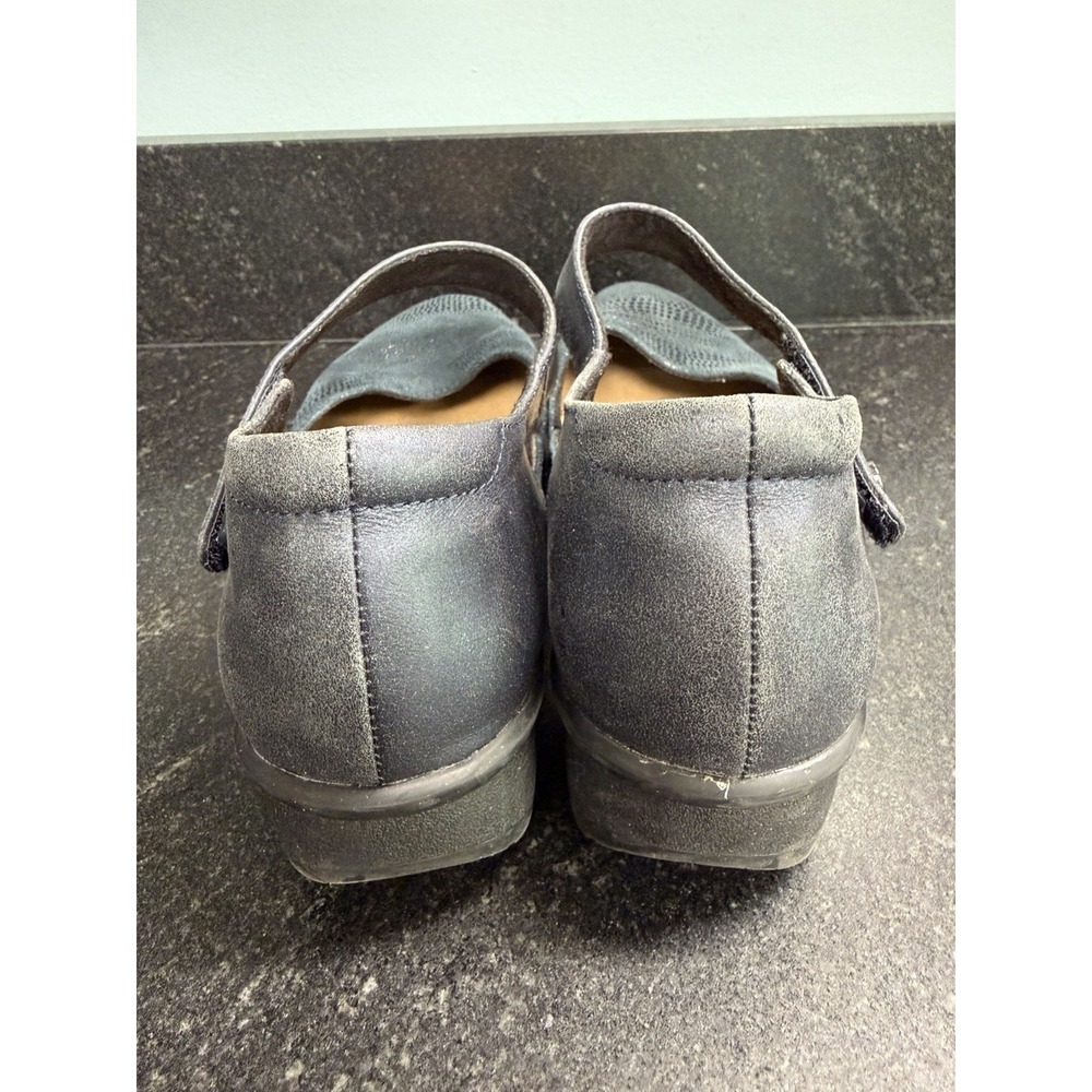 Revere Osaka Mary Jane Shoes Womens 10 (EUR 41) Navy Lizard Leather Comfort - Picture 4 of 9